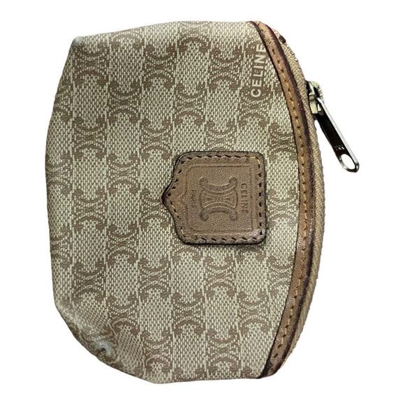 Celine Vintage Coin Purse Logo Canvas - Picture 4 of 5